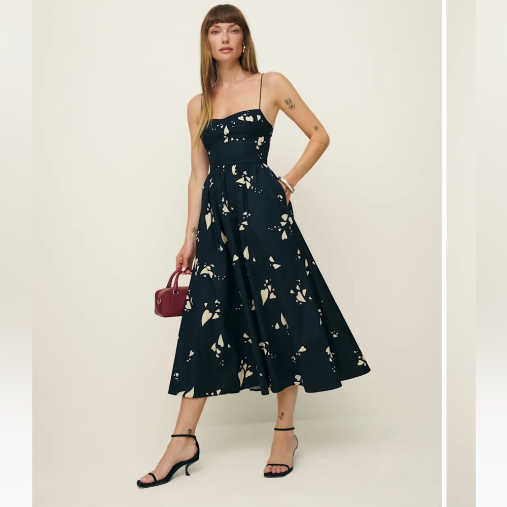 Reformation Vinny cotton a line dress size 8